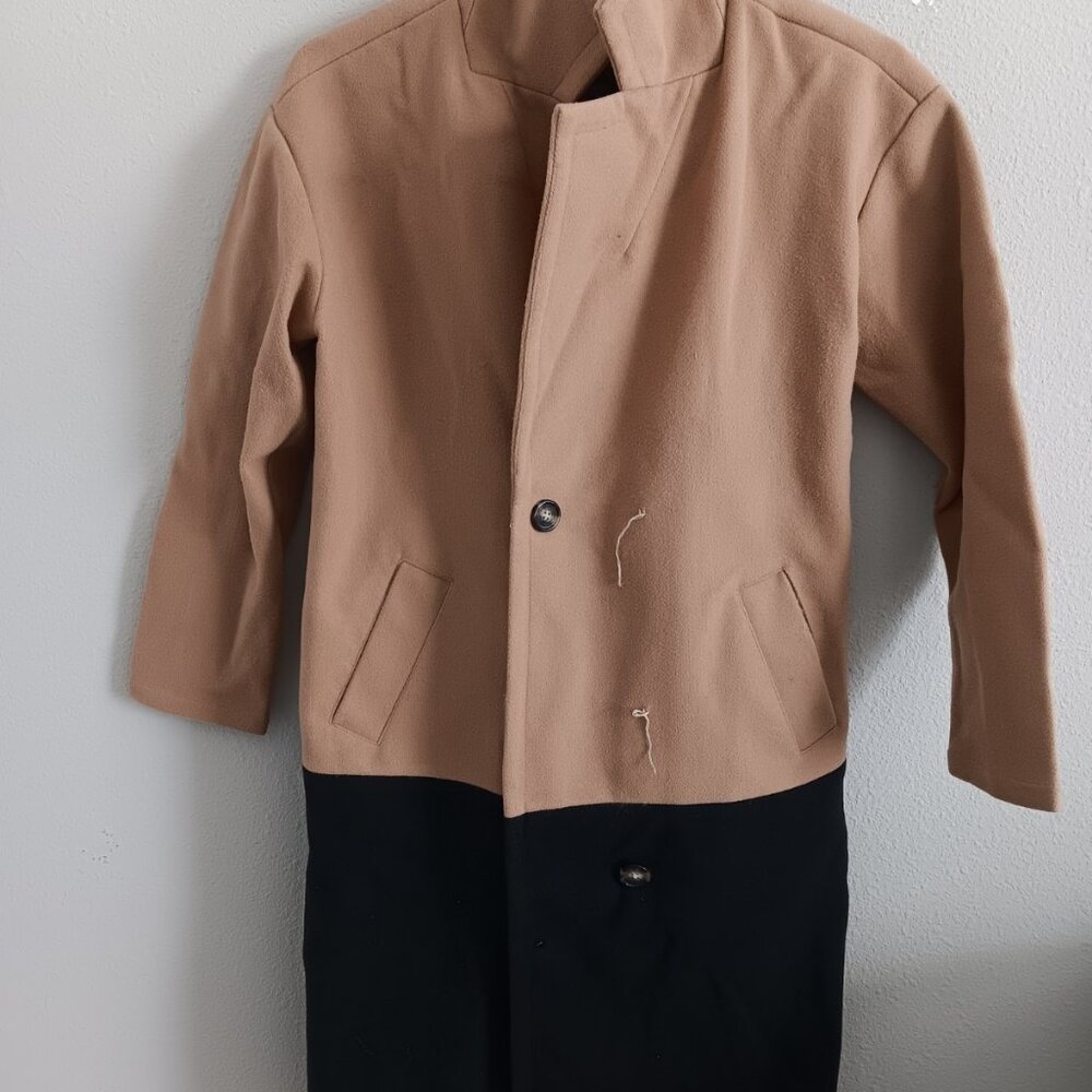 Carla Rockmore Collection REG The Muse Color Blocked Coat , Size Small a670442 - Picture 5 of 7